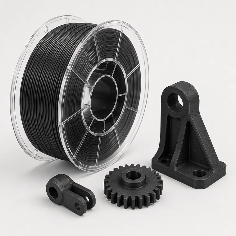 Bobine Nylon PA12 et engrenage imprimé en 3D