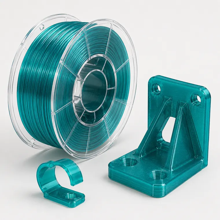Bobine PETG et pièce technique de petite série imprimée en 3D