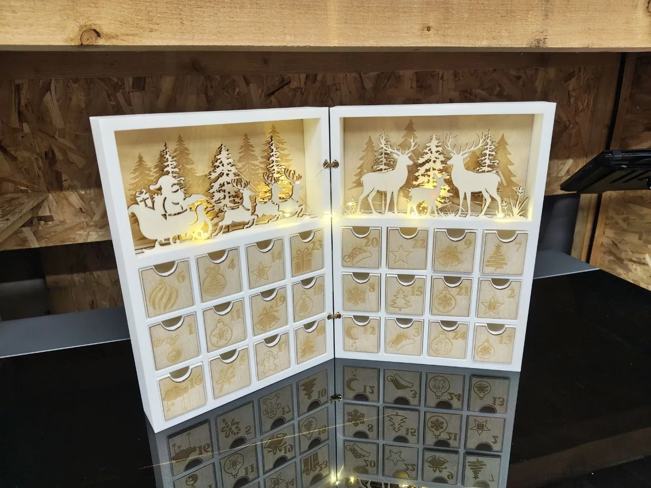 Fabrication et assemblage du calendrier