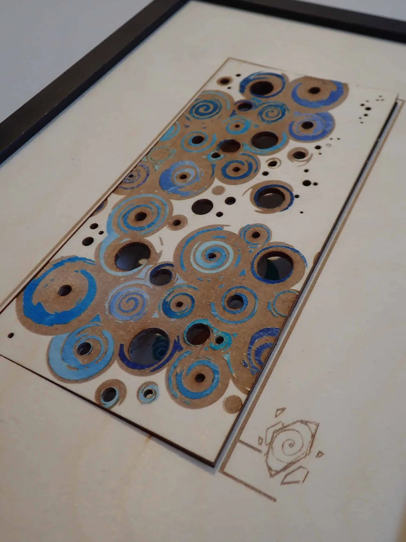 Cadres gravés au laser pour une exposition d'aquarelles — photo 1